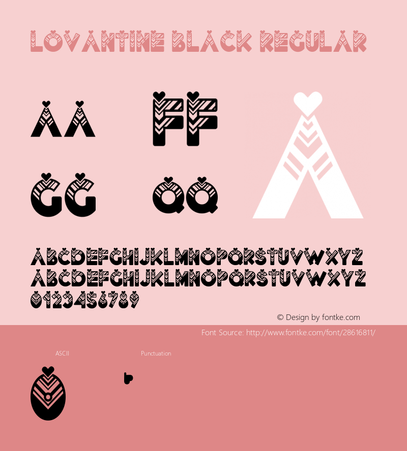 Lovantine Black Version 1.00;February 20, 2019;FontCreator 11.5.0.2427 64-bit图片样张