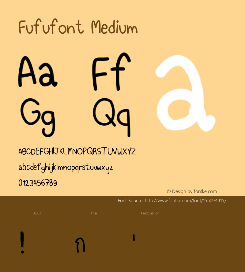 Fufufont Version 001.000图片样张