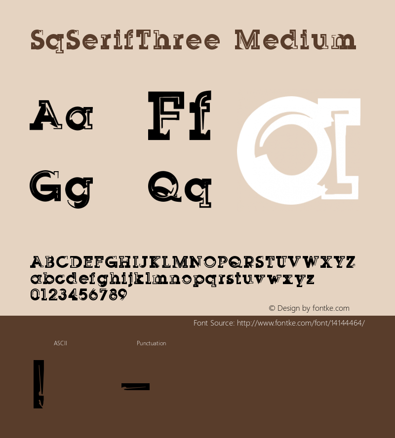 SqSerifThree Medium Version 1.0图片样张