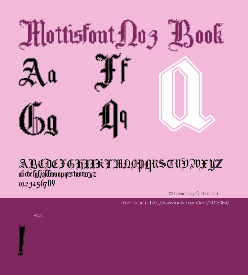 MottisfontNo3 Book Version 001.003图片样张