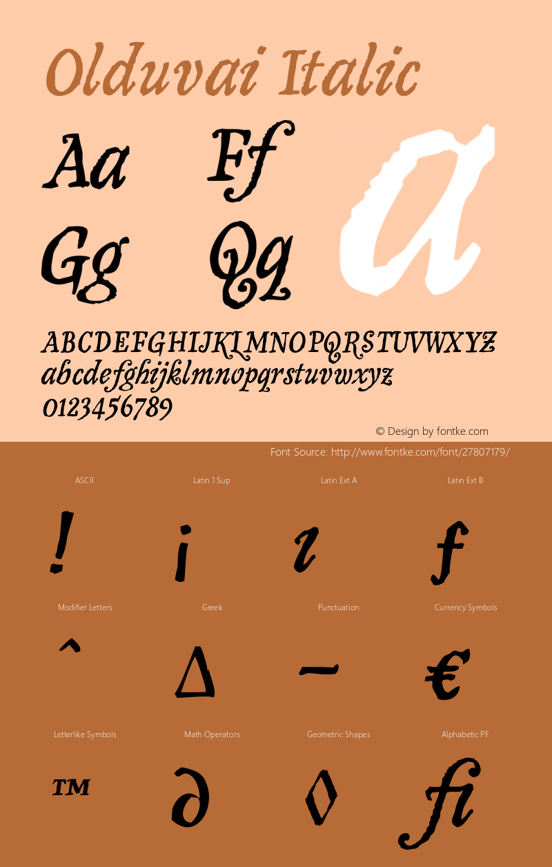 Olduvai-Italic 001.001图片样张