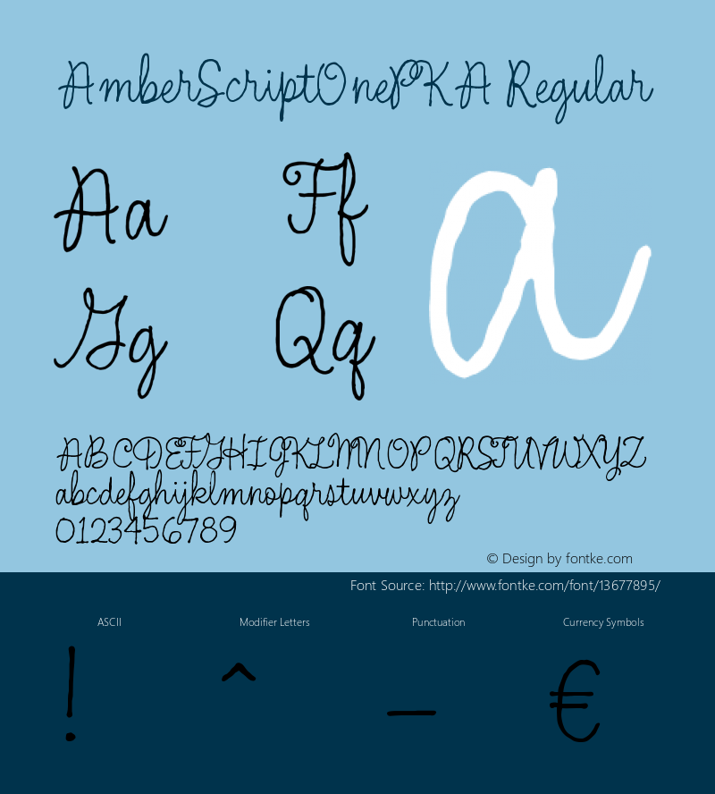 AmberScriptOnePKA Regular Version 1.0 Extracted by ASV http://www.buraks.com/asv图片样张