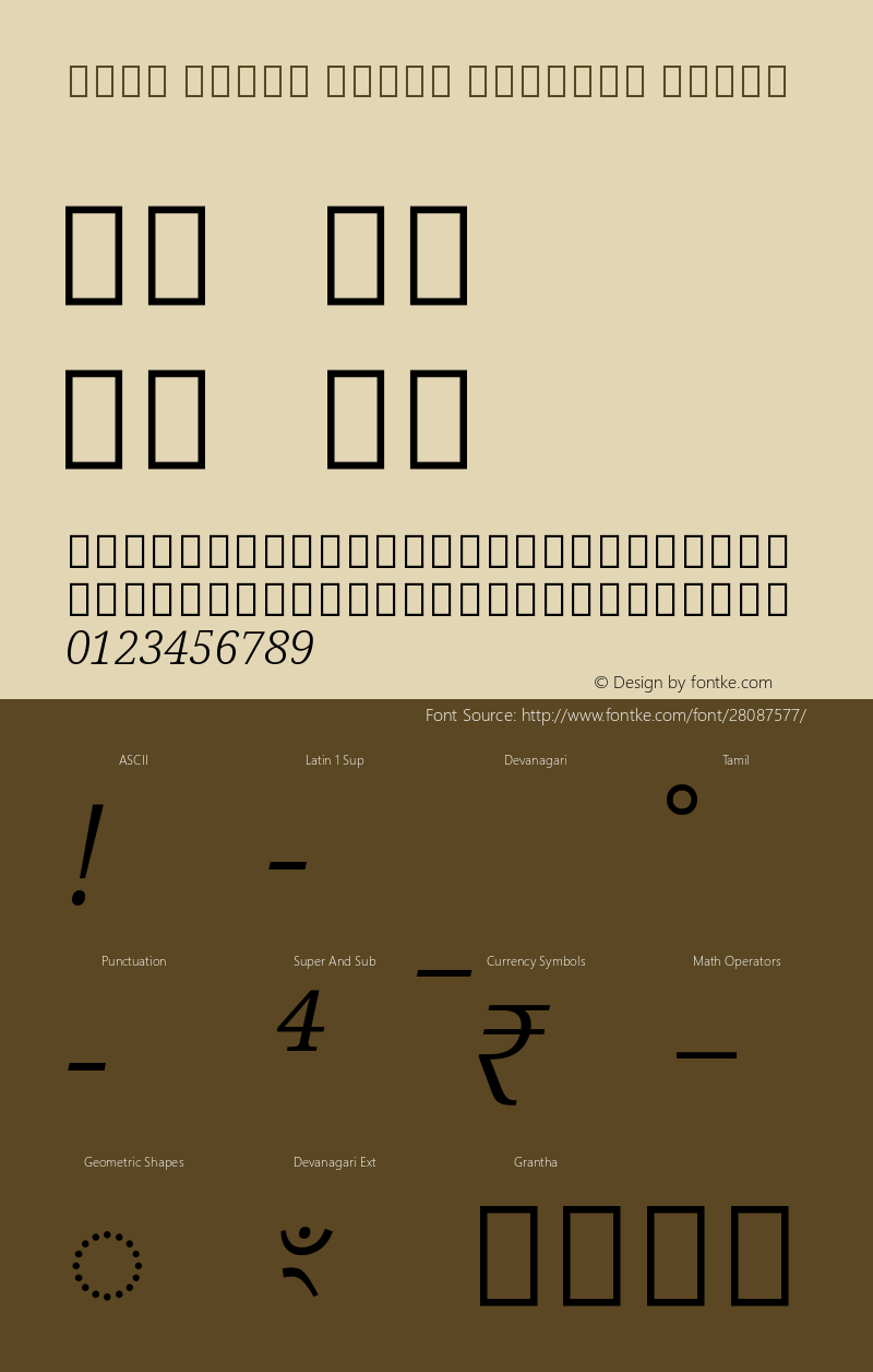 Noto Serif Tamil Slanted Light Version 2.000图片样张