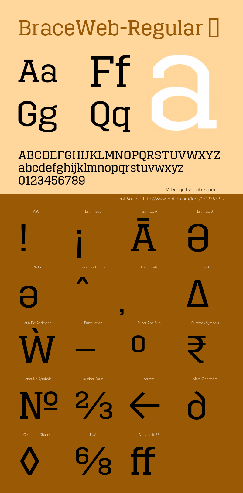 ☞BraceWeb Version 1.000;com.myfonts.easy.autodidakt.brace.regular.wfkit2.version.4obv图片样张