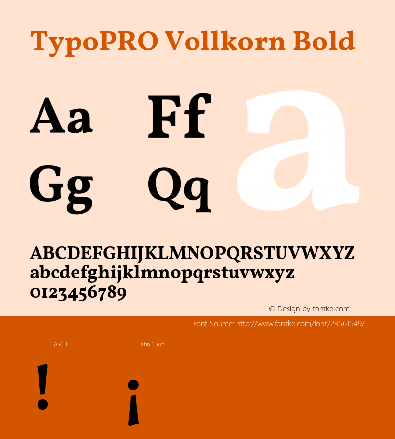 TypoPRO Vollkorn Bold Version 4.015图片样张