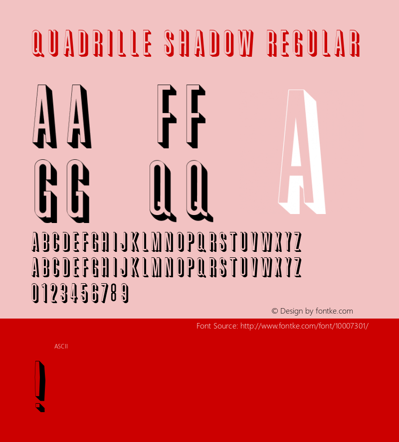 Quadrille Shadow Regular Unknown图片样张