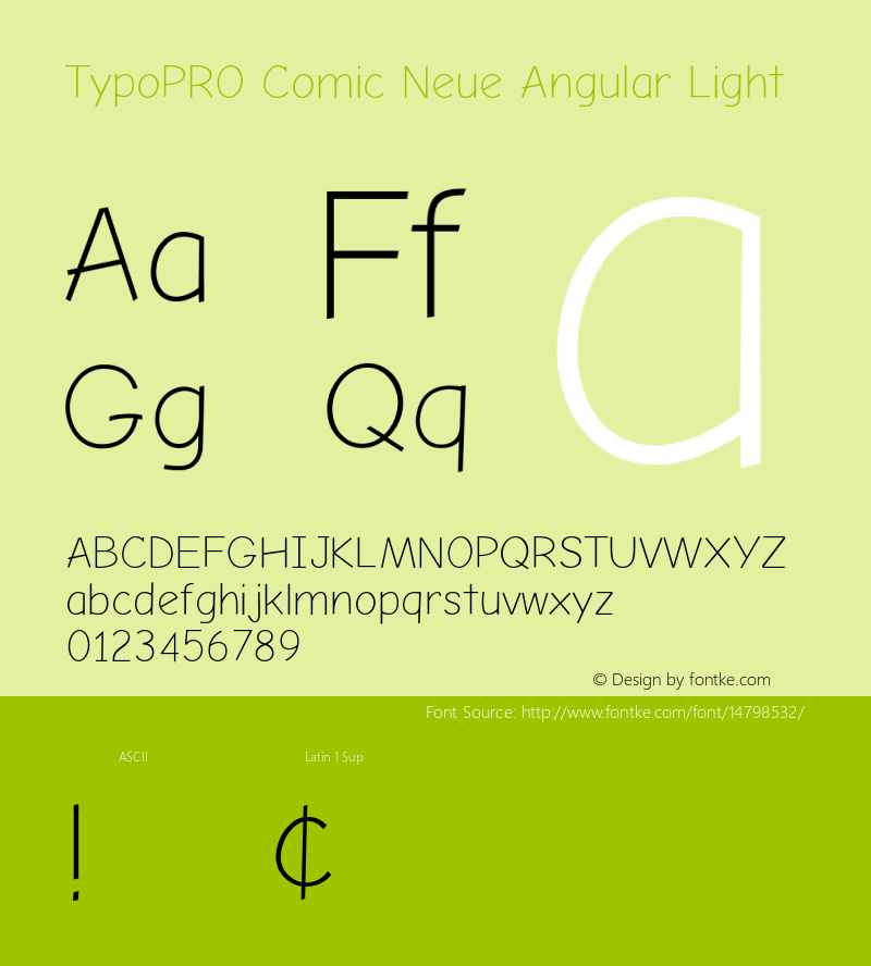 TypoPRO Comic Neue Angular Light Version 1.000图片样张