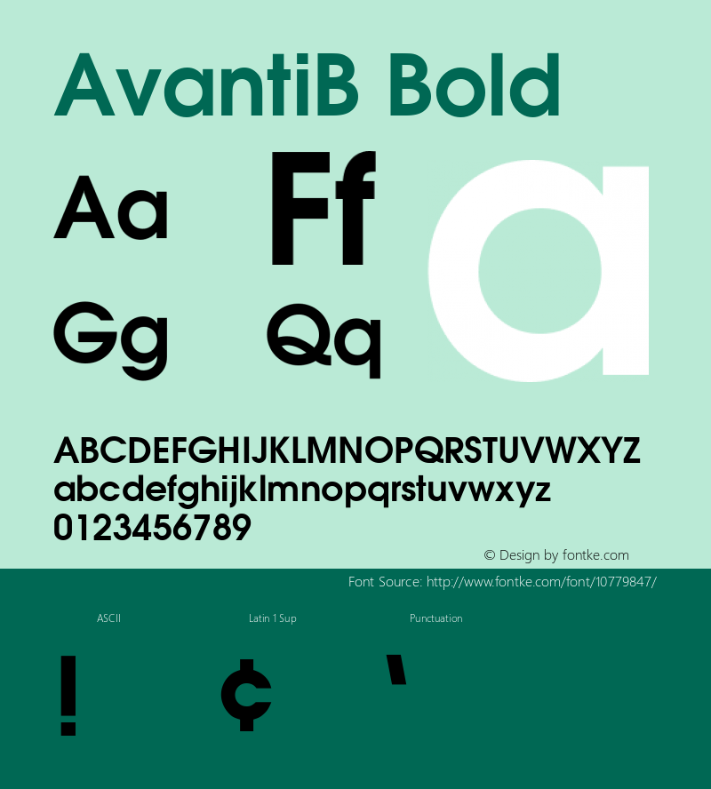 AvantiB Bold 001.001图片样张