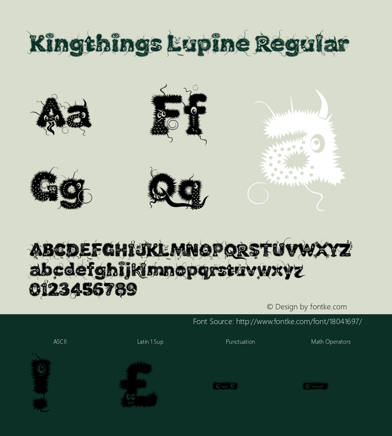 Kingthings Lupine Regular 1.1图片样张