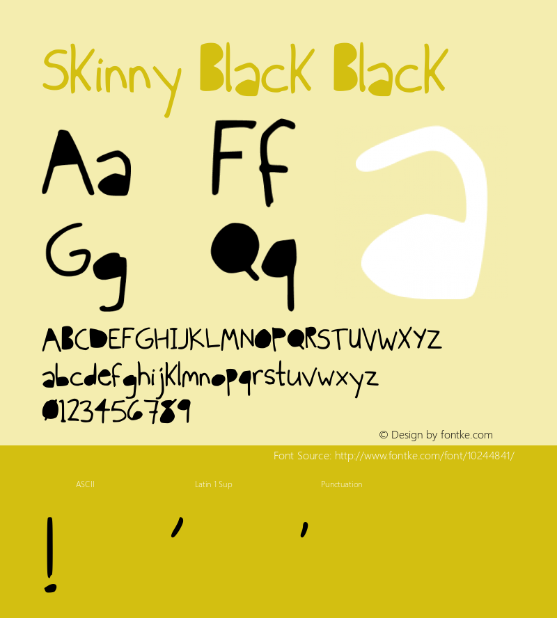 Skinny Black Black Version 001.000图片样张