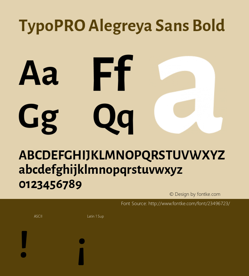 TypoPRO Alegreya Sans Bold Version 1.001;PS 001.001;hotconv 1.0.70;makeotf.lib2.5.58329 DEVELOPMENT; ttfautohint (v0.97) -l 8 -r 50 -G 200 -x 17 -f dflt -w G -W图片样张