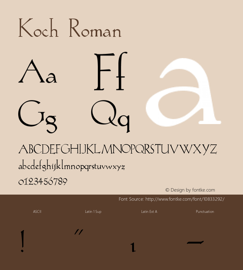 Koch Roman Version 001.000图片样张