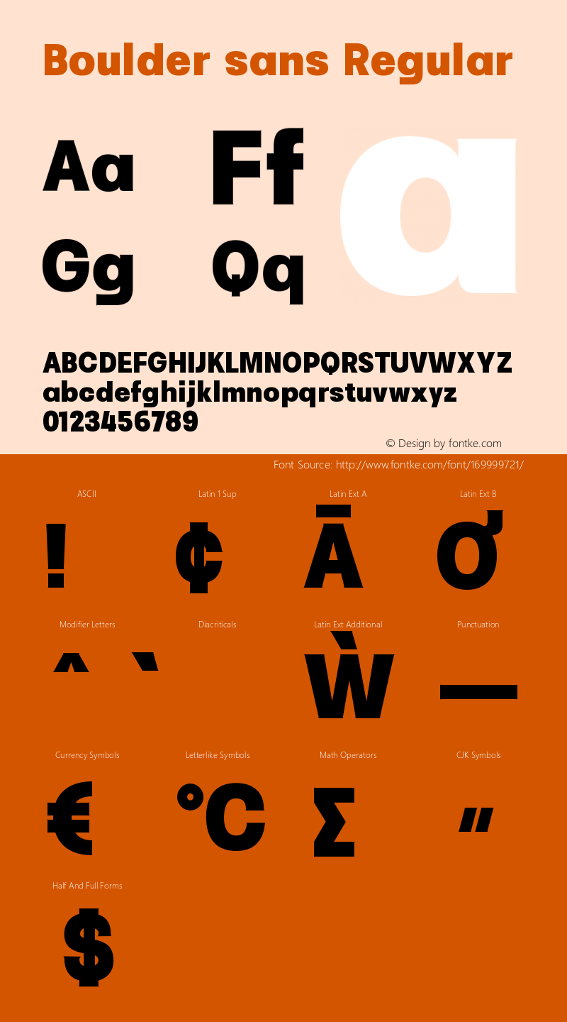 Boulder sans Version 1.000图片样张