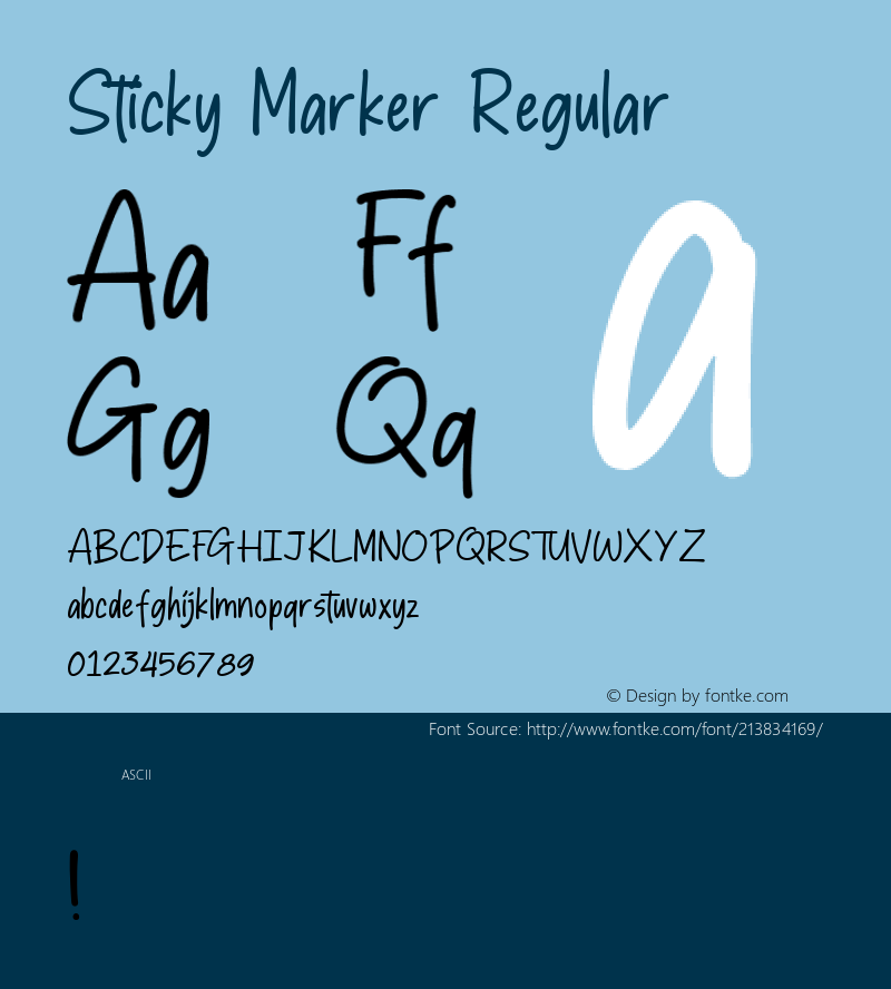 Sticky Marker Regular Version 1.000图片样张