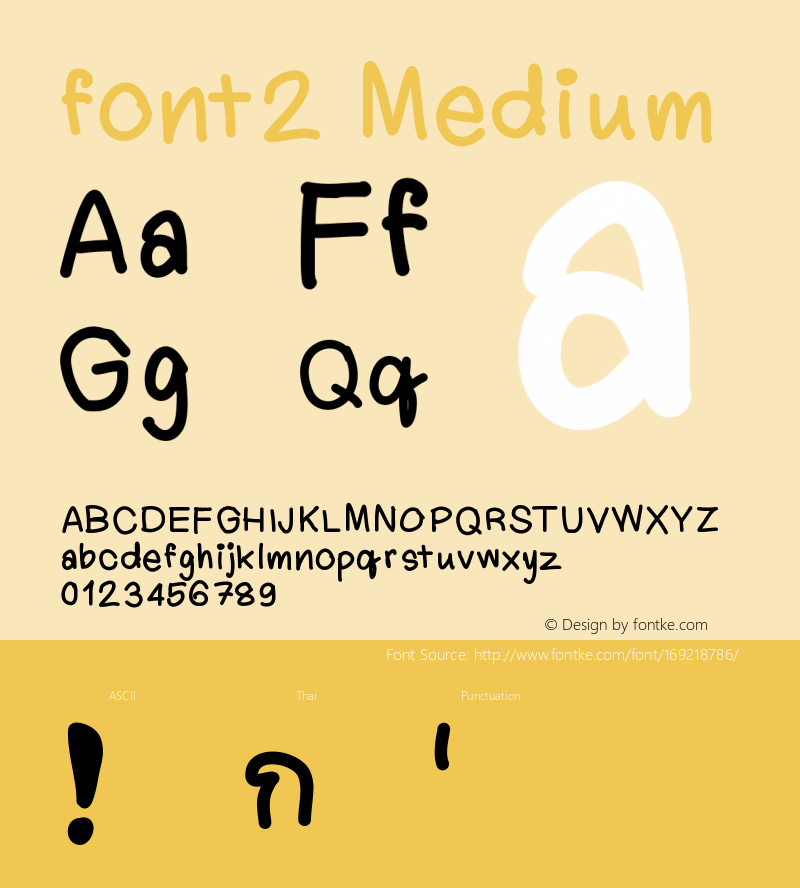 font2 Version 001.000图片样张