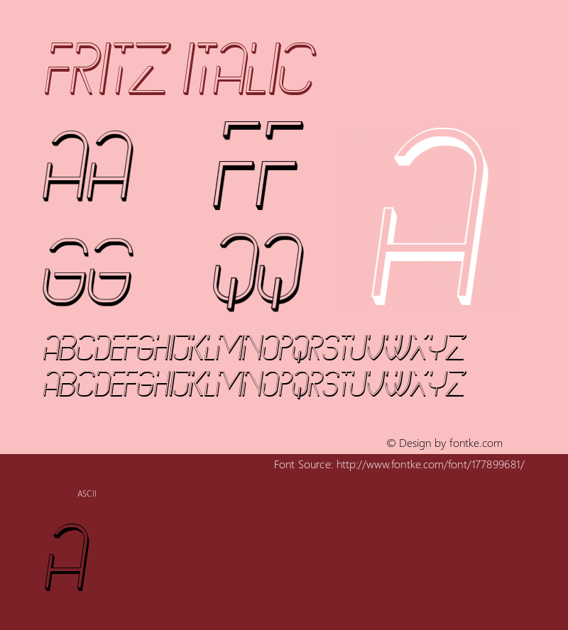 Fritz Italic Version 1.000图片样张