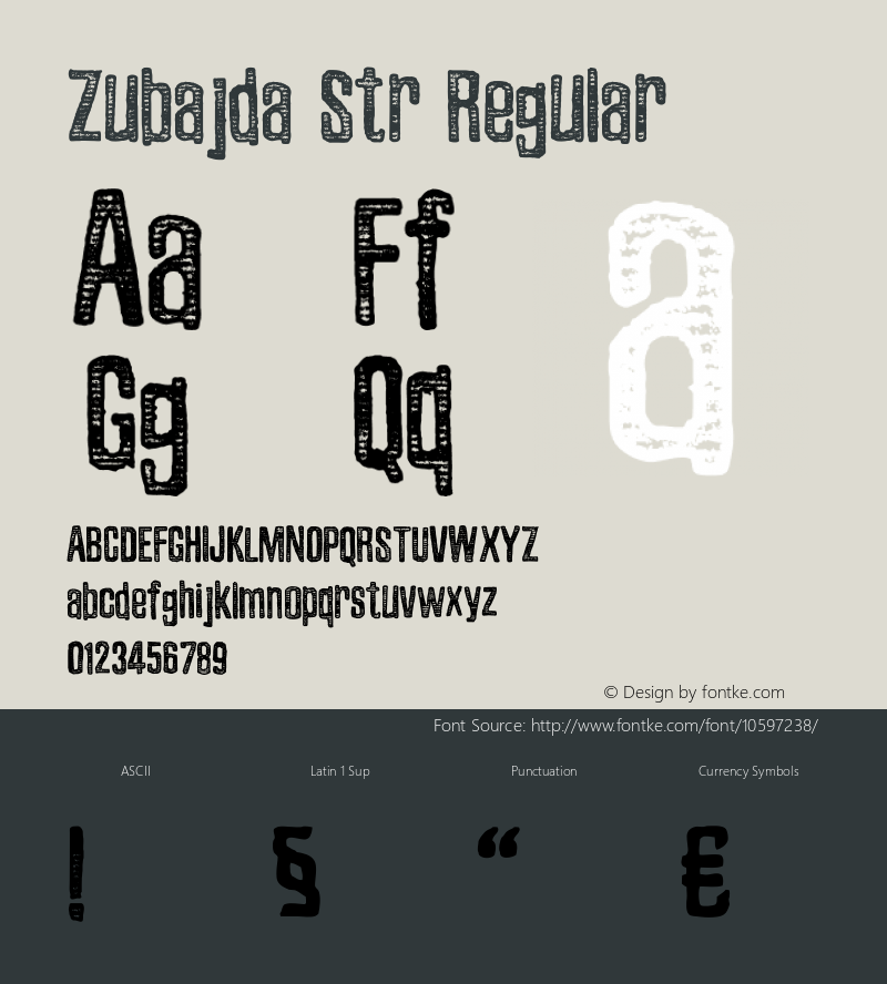 Zubajda Str Regular Version 4.002 2012图片样张