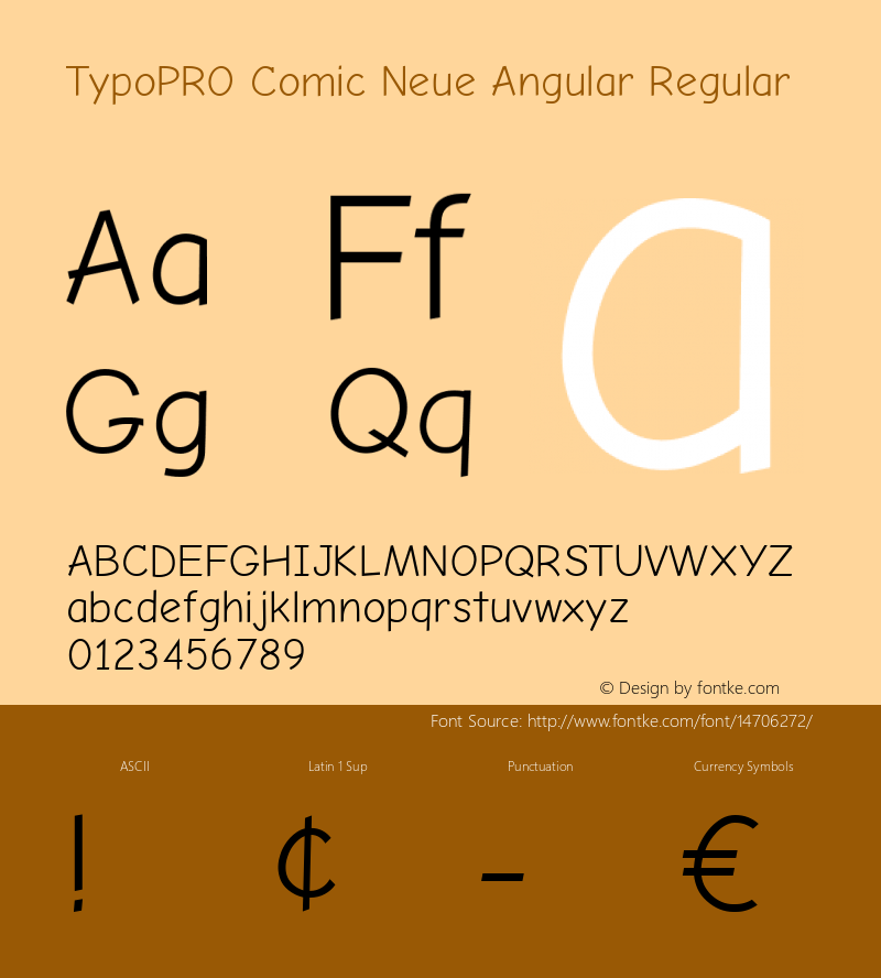 TypoPRO Comic Neue Angular Regular Version 1.000图片样张