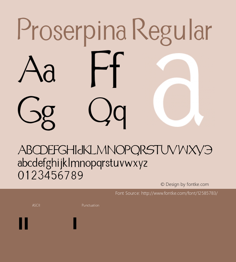 Proserpina Regular Version 001.000图片样张