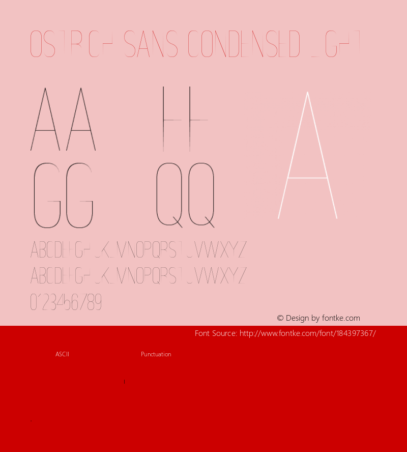 Ostrich Sans Light Version 1.000图片样张