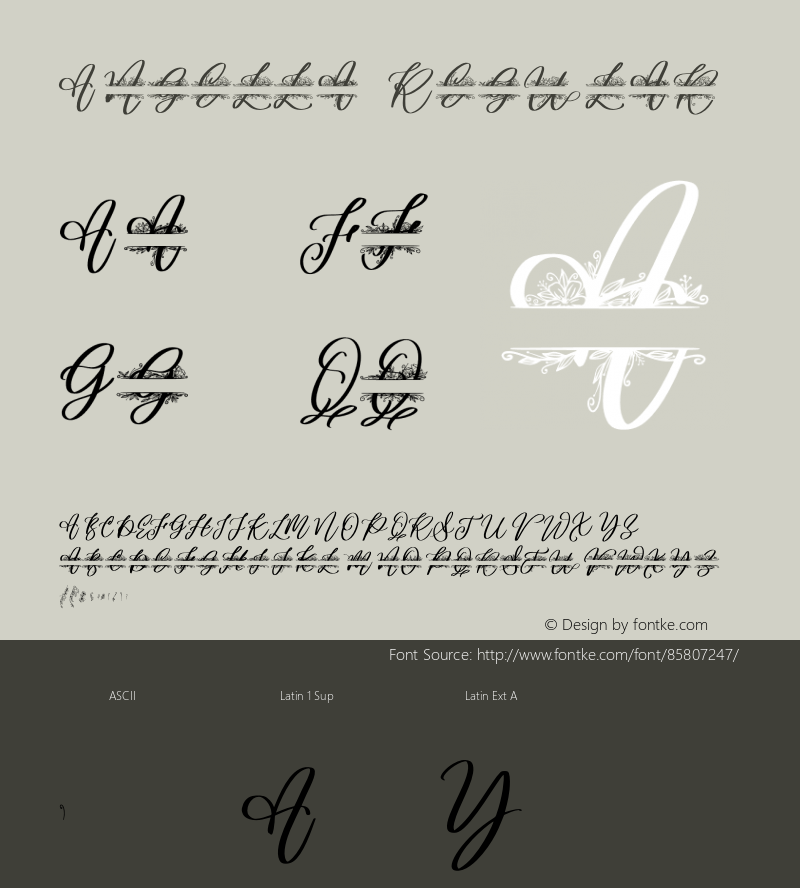 Angella Version 1.00;October 20, 2020;FontCreator 12.0.0.2567 64-bit图片样张