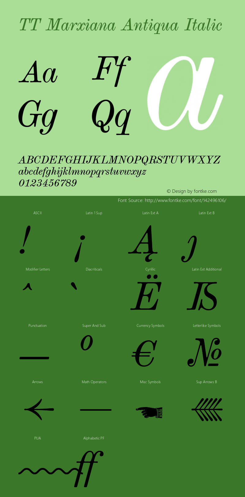 TT Marxiana Antiqua Italic 1.000.03082020图片样张