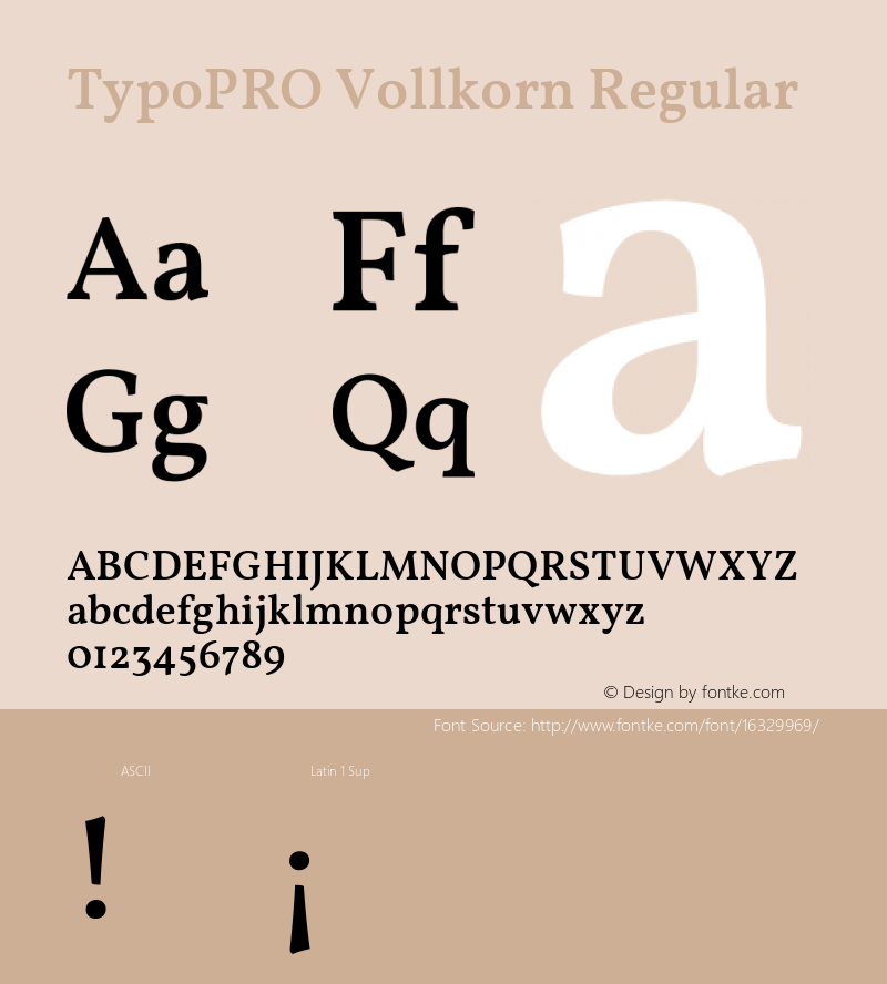 TypoPRO Vollkorn Regular Version 3.005;PS 003.005;hotconv 1.0.70;makeotf.lib2.5.58329图片样张