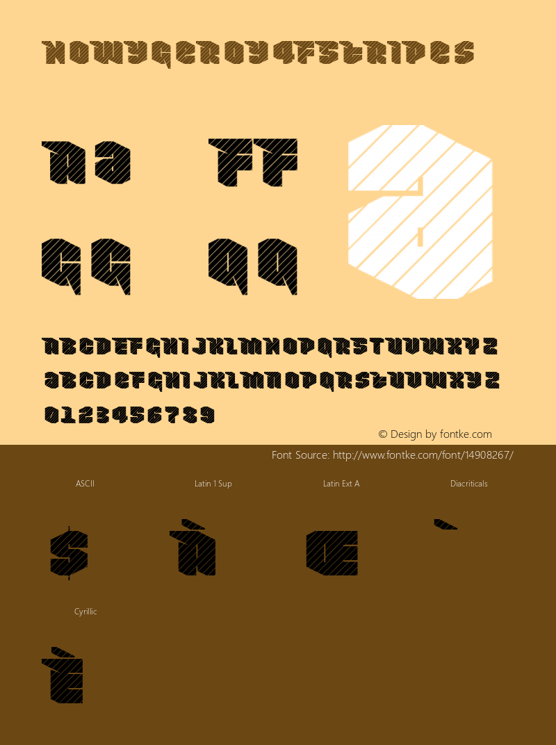 NowyGeroy4FStripes ☞ 1.0;com.myfonts.easy.4thfebruary.nowy-geroy-4f.stripes.wfkit2.version.3ryr图片样张