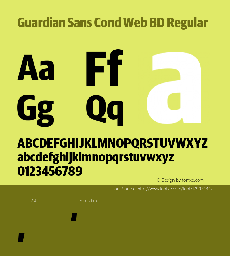 Guardian Sans Cond Web BD Regular Version 1.1 2012图片样张