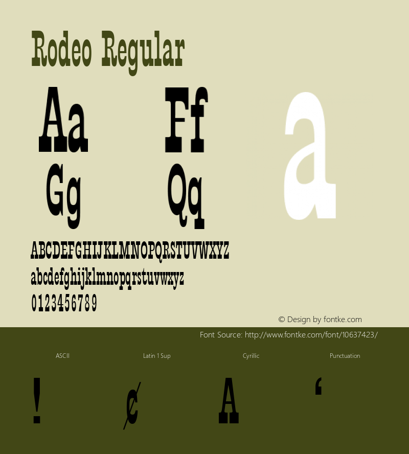 Rodeo Regular 001.001图片样张