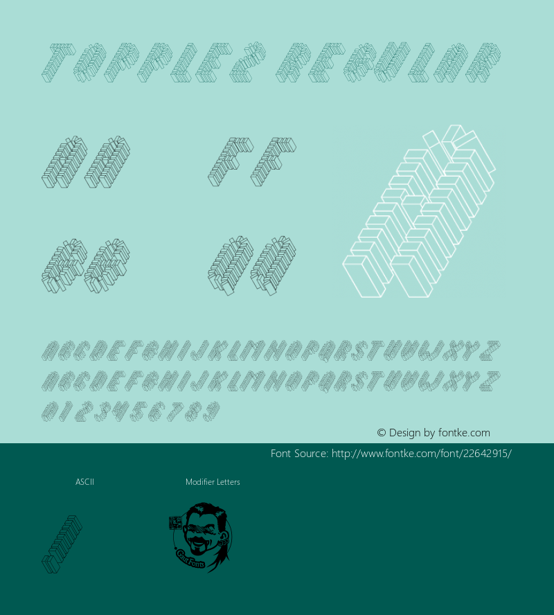 Topple2 Macromedia Fontographer 4.1.5 12/16/02图片样张