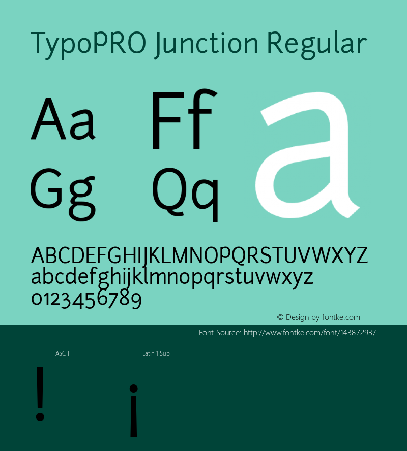 TypoPRO Junction Regular Version 1.056图片样张