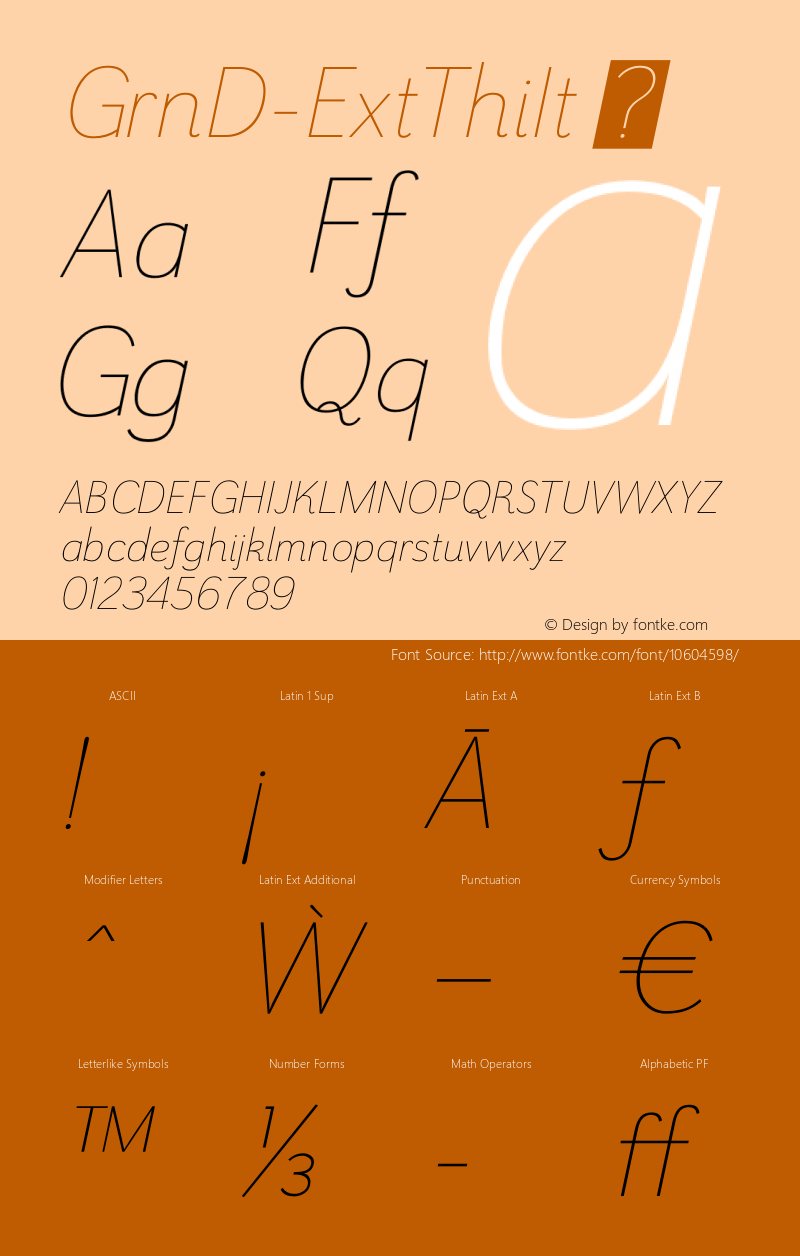 GrnD-ExtThiIt ☞ Version 1.000;com.myfonts.insigne.grenale-2.ext-thin-italic.wfkit2.4588图片样张