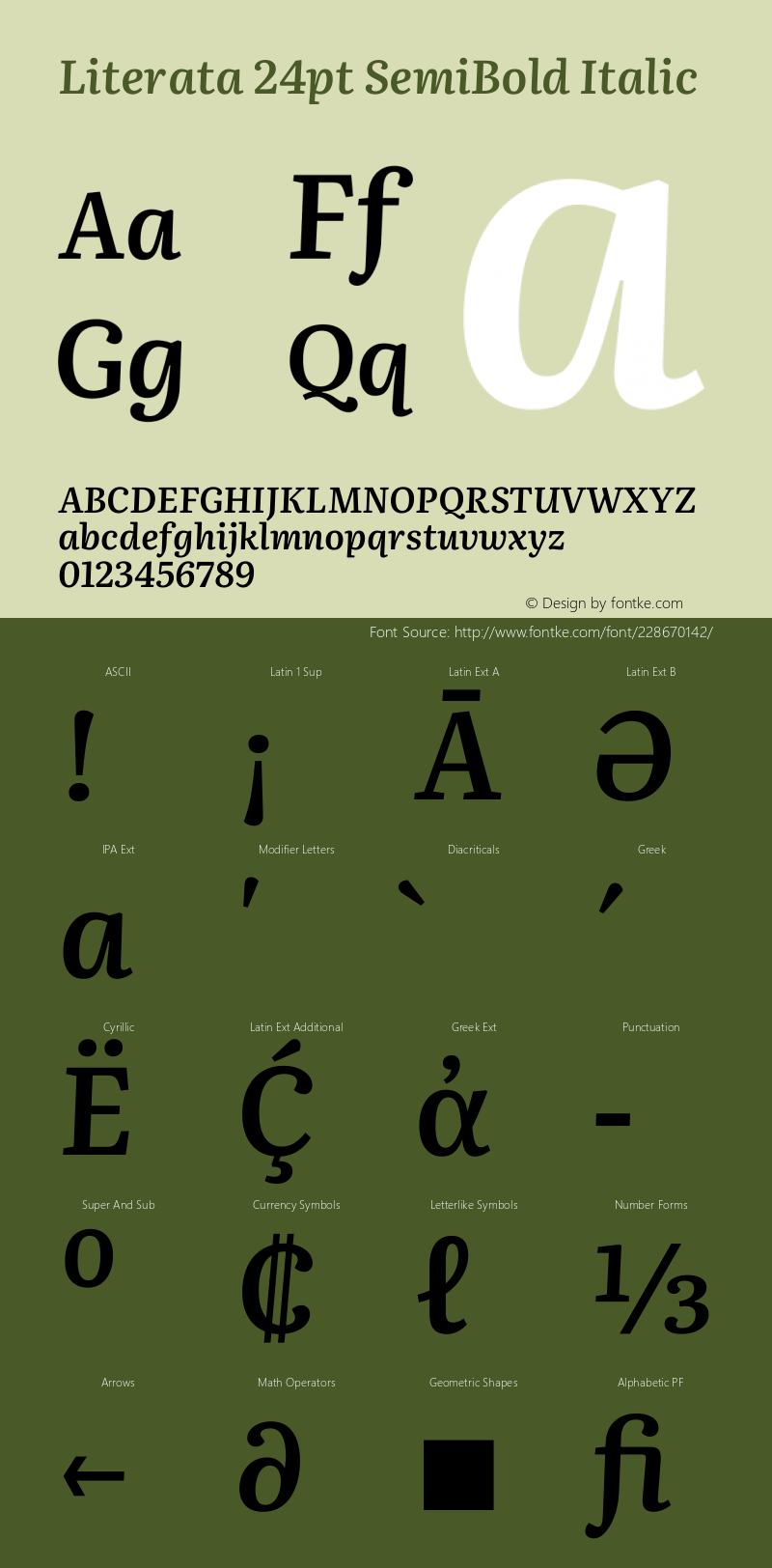 Literata 24pt SemiBold Italic Version 3.002图片样张
