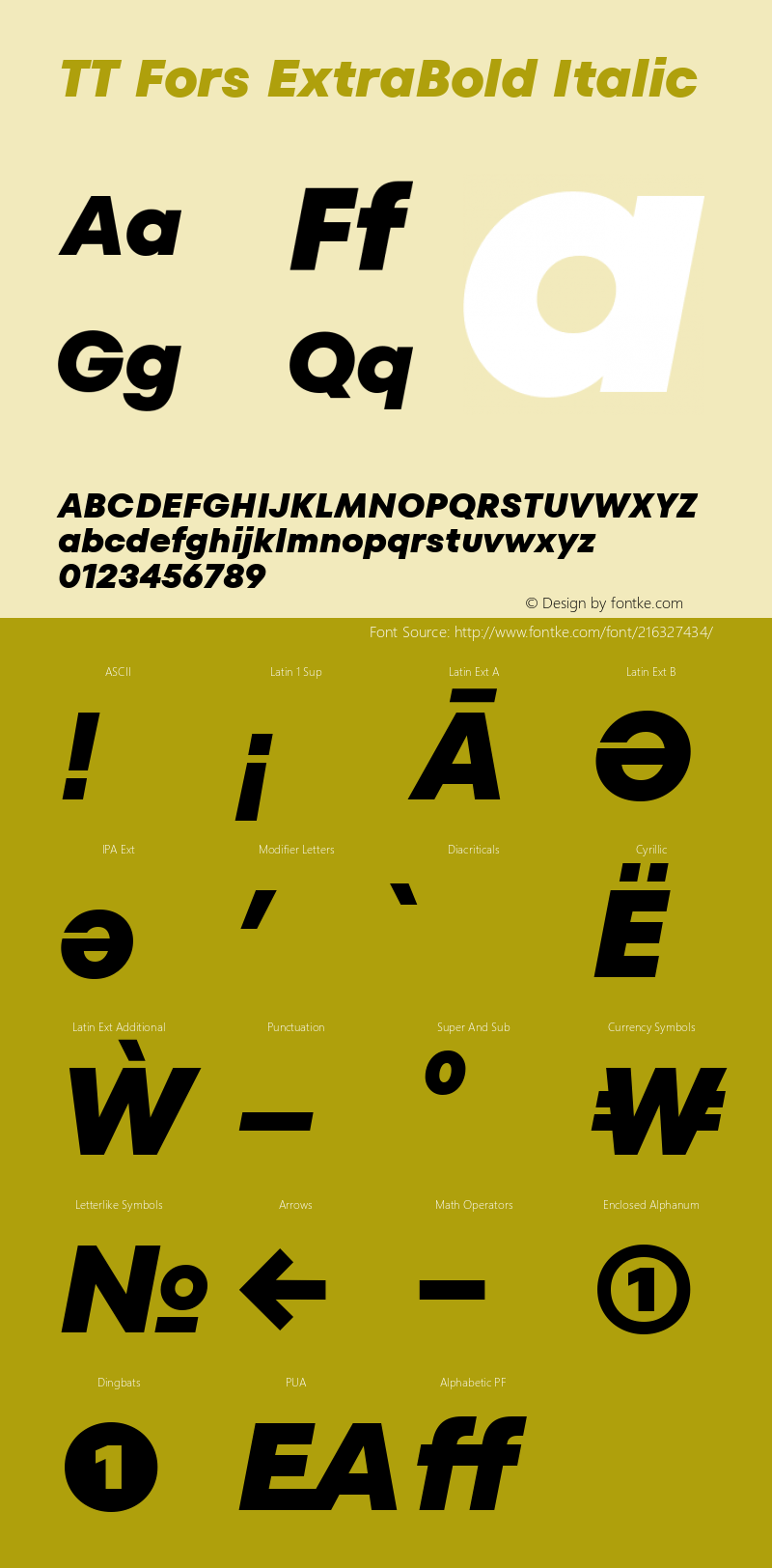 TT Fors ExtraBold Italic 1.000.06042021图片样张