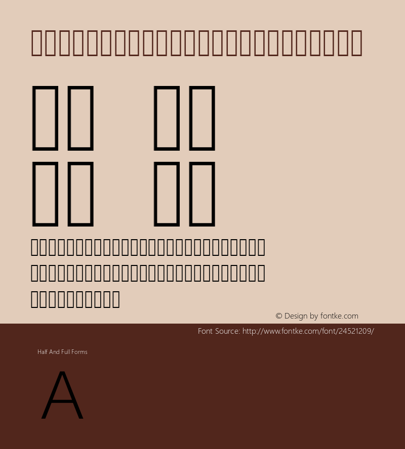  Light-Alphabetic Version 1.0图片样张