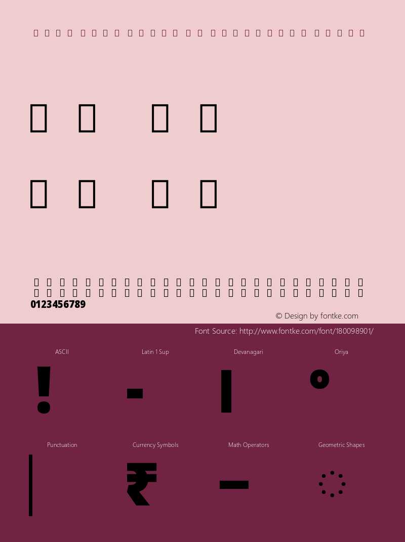 Noto Sans Oriya UI Condensed Black Version 2.000图片样张