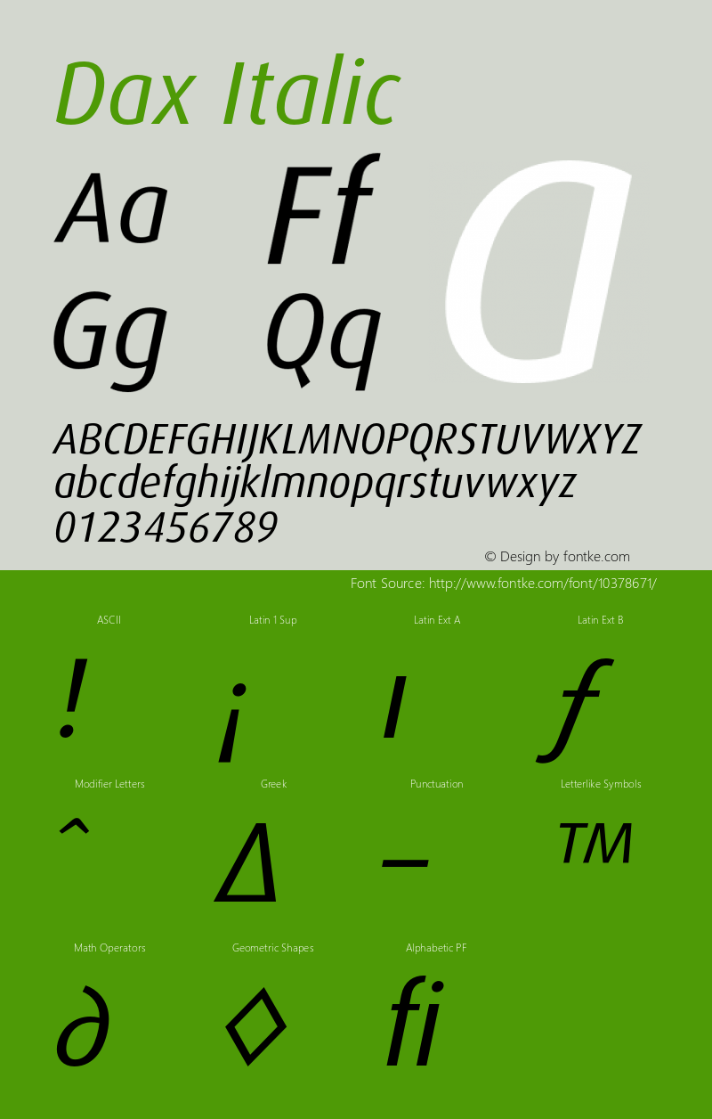 Dax Italic 001.000图片样张