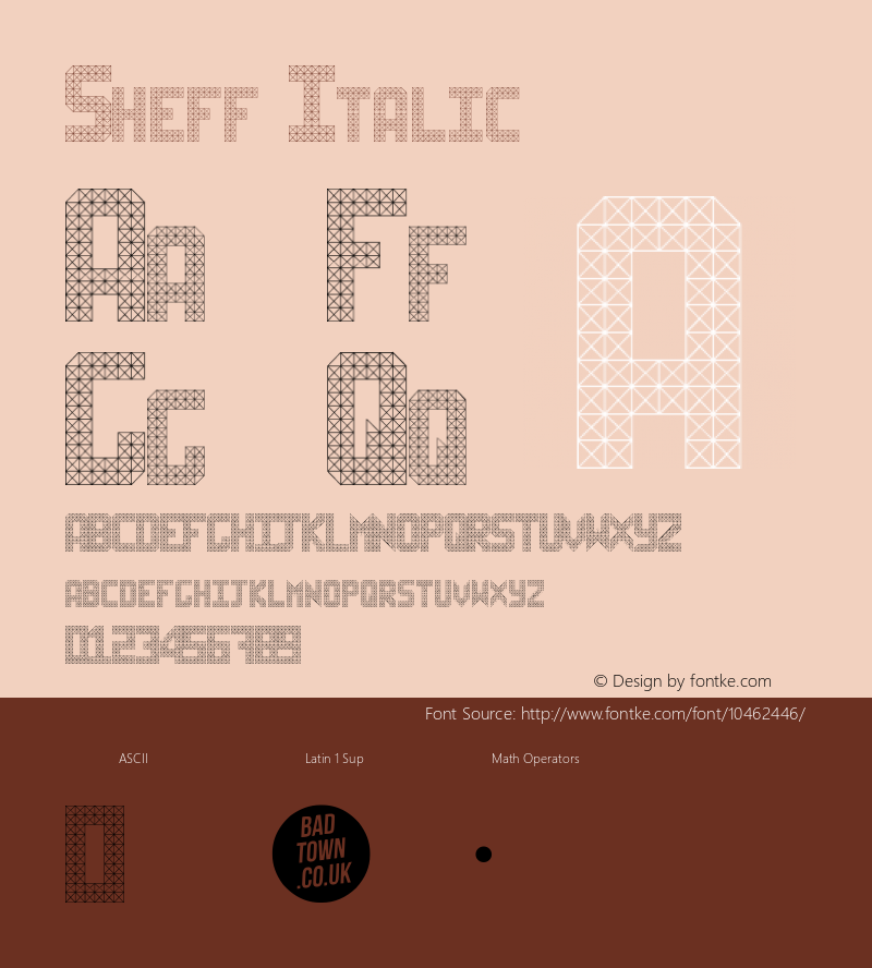 Sheff Italic Version 1.00 January 4, 2013, initial release图片样张