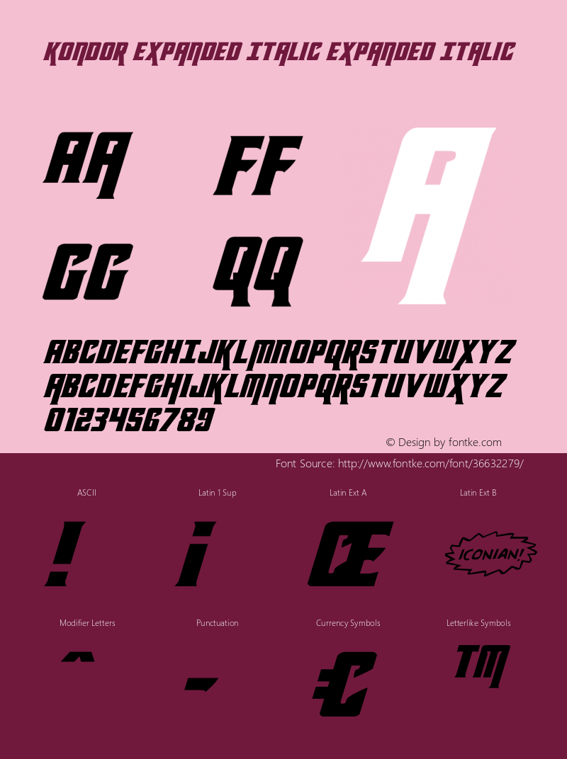 Kondor Expanded Italic Version 1.1; 2019图片样张