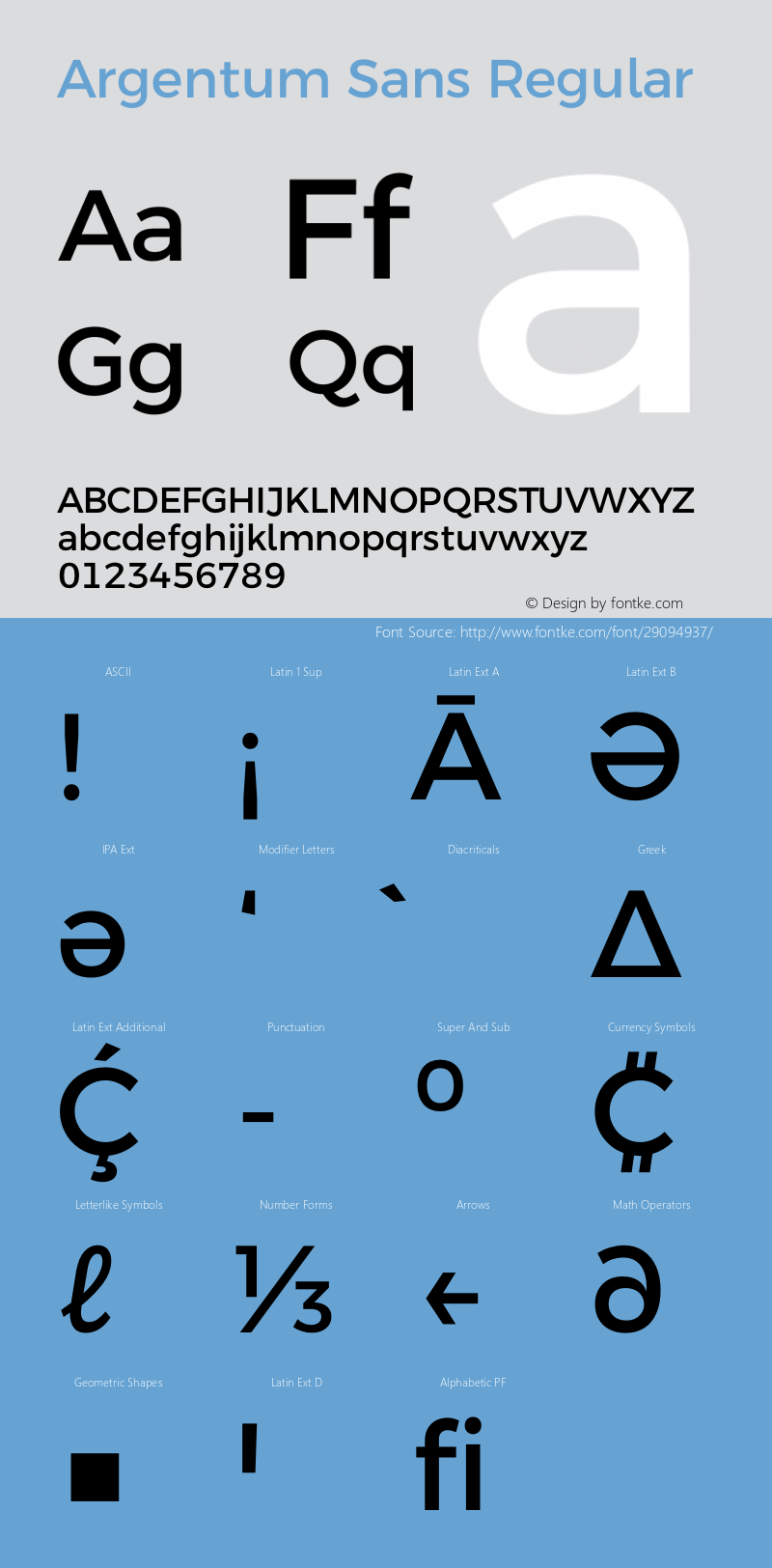 Argentum Sans Version 5.001;March 29, 2019;FontCreator 11.5.0.2425 64-bit图片样张