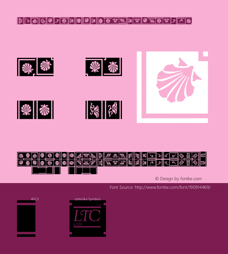 ☞LTCWaterGardenOrnamentsA Version 3.000 2013;com.myfonts.easy.lanston.ltc-water-garden-ornaments.a.wfkit2.version.46Kj图片样张