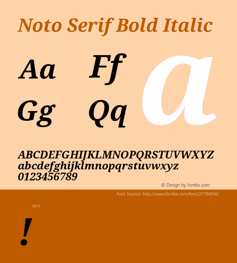 NotoSerif Version 1.0图片样张