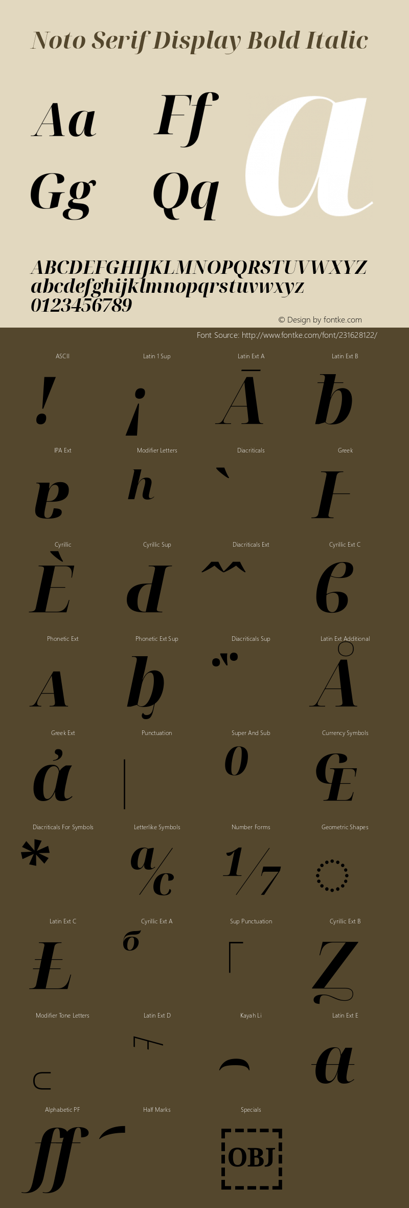 Noto Serif Display Bold Italic Version 2.003图片样张