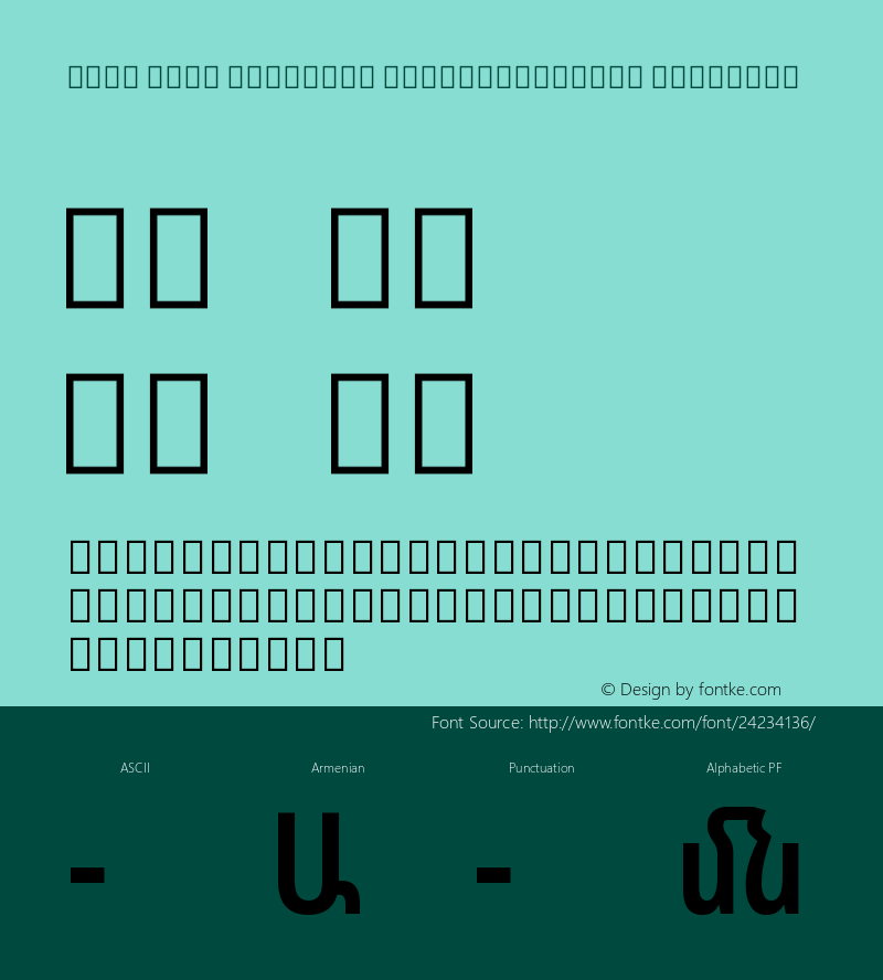 Noto Sans Armenian ExtraCondensed SemiBold Version 2.040;GOOG;noto-source:20170915:90ef993387c0图片样张