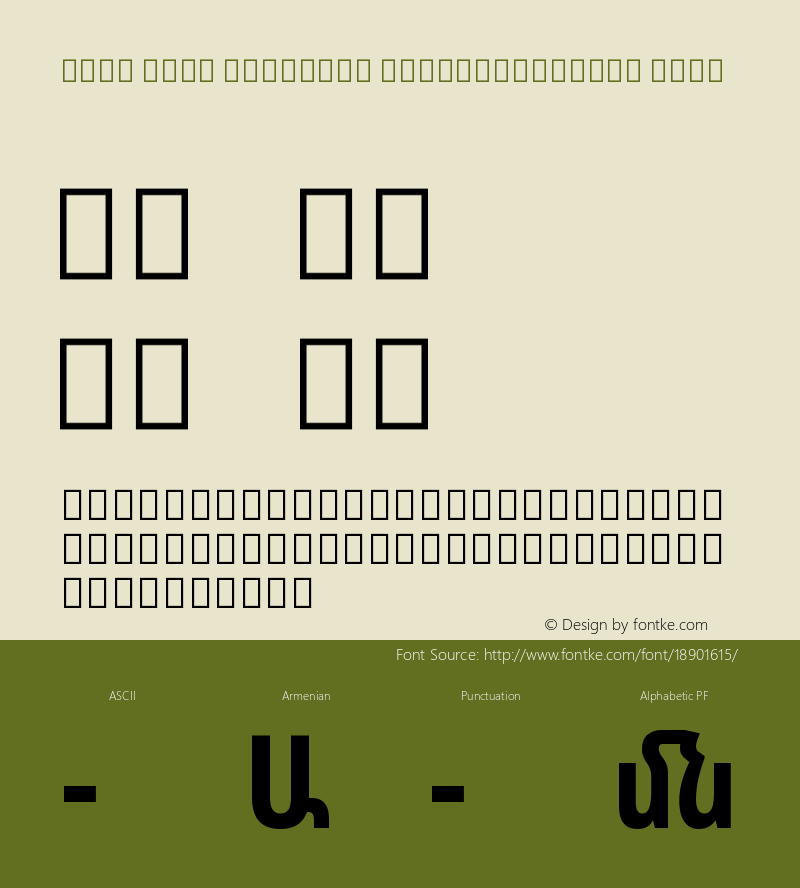 Noto Sans Armenian ExtraCondensed Bold Version 1.902图片样张