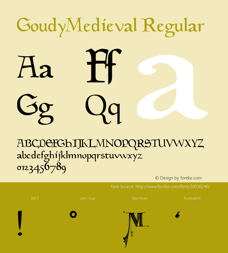 GoudyMedieval Altsys Metamorphosis:5/3/93图片样张