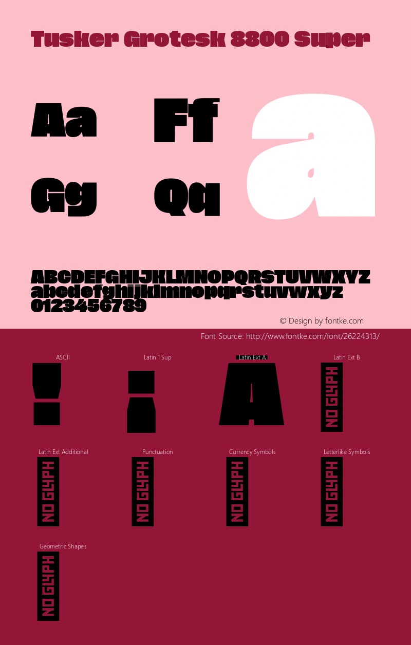 TuskerGrotesk-8800Super Version 1.000;PS 001.000;hotconv 1.0.88;makeotf.lib2.5.64775图片样张