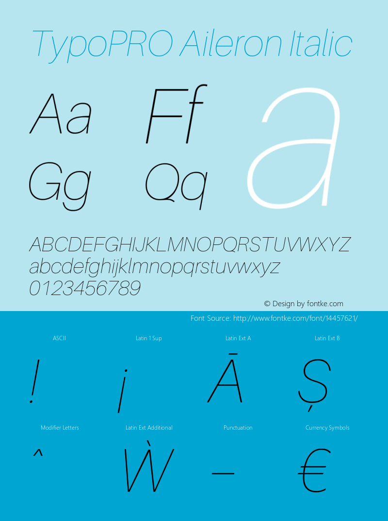 TypoPRO Aileron Italic Version 1.000;PS 001.000;hotconv 1.0.70;makeotf.lib2.5.58329图片样张