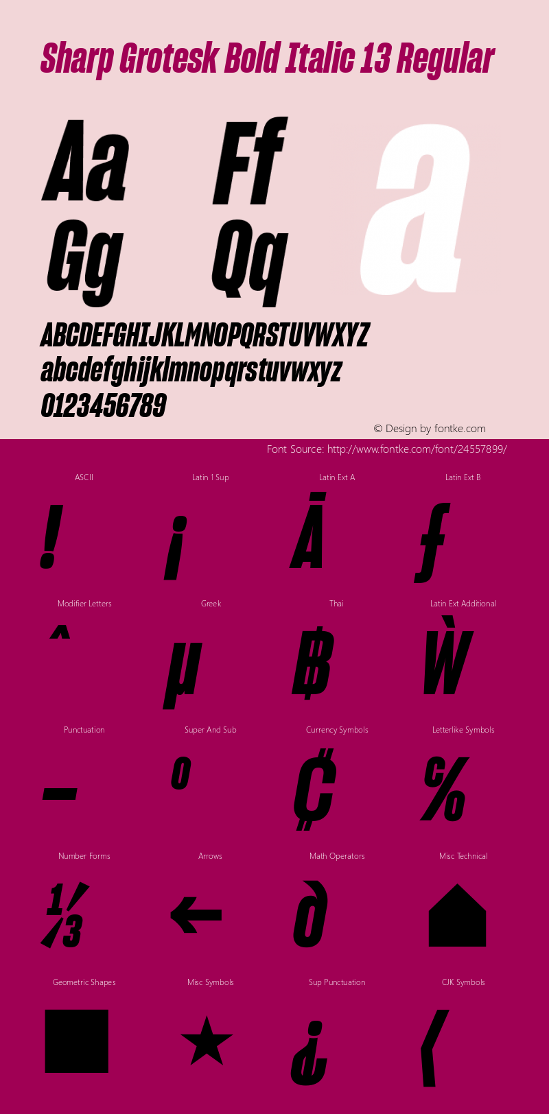 Sharp Grotesk Bold Italic 13 Regular Version 1.001;PS 1.000;hotconv 16.6.51;makeotf.lib2.5.65220图片样张